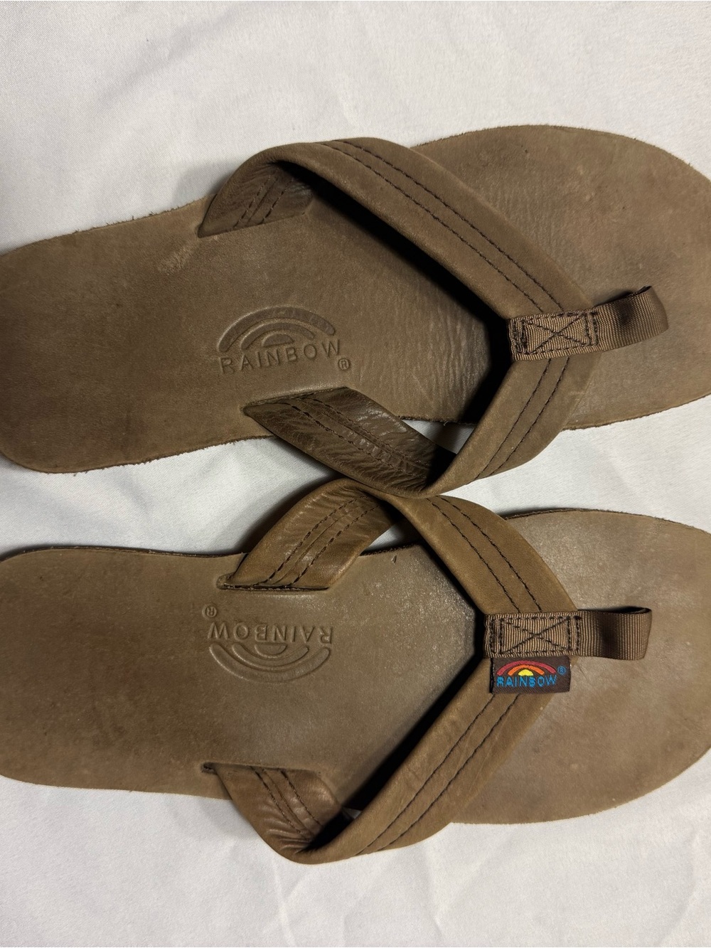 Rainbow Brown Suede Women’s Sandal Flip Flops